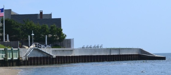 Westbrook concrete seawall